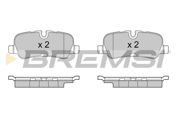 BREMSI Комплект тормозных колодок, дисковый тормоз BP3417