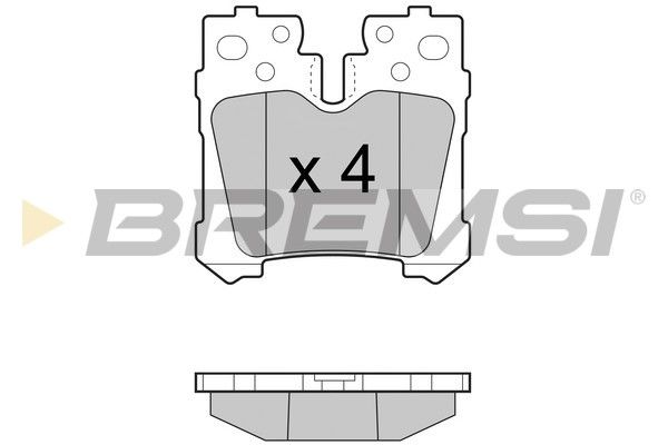 BREMSI Piduriklotsi komplekt,ketaspidur BP3463