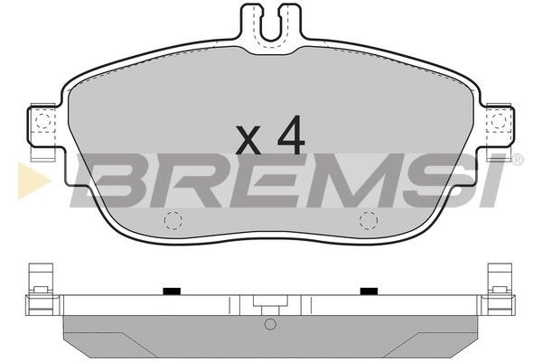 BREMSI Комплект тормозных колодок, дисковый тормоз BP3496