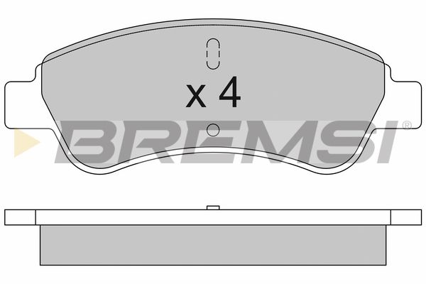 BREMSI Комплект тормозных колодок, дисковый тормоз BP3504