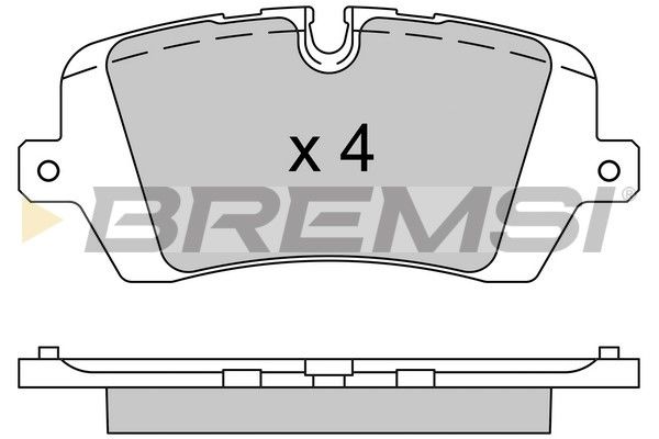 BREMSI Комплект тормозных колодок, дисковый тормоз BP3533