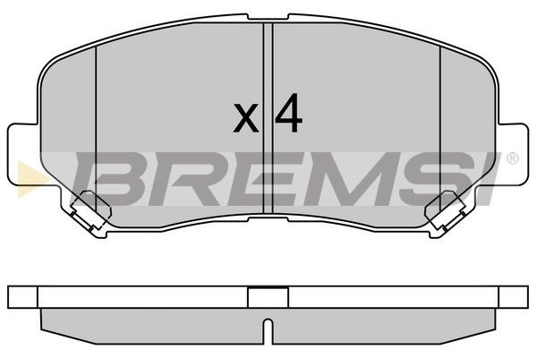 BREMSI Piduriklotsi komplekt,ketaspidur BP3535