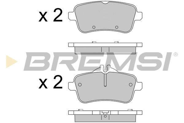 BREMSI Piduriklotsi komplekt,ketaspidur BP3539