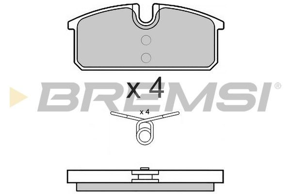 BREMSI Piduriklotsi komplekt,ketaspidur BP3542