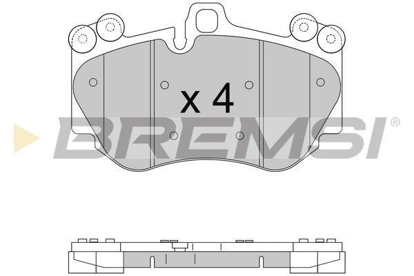 BREMSI Комплект тормозных колодок, дисковый тормоз BP3568