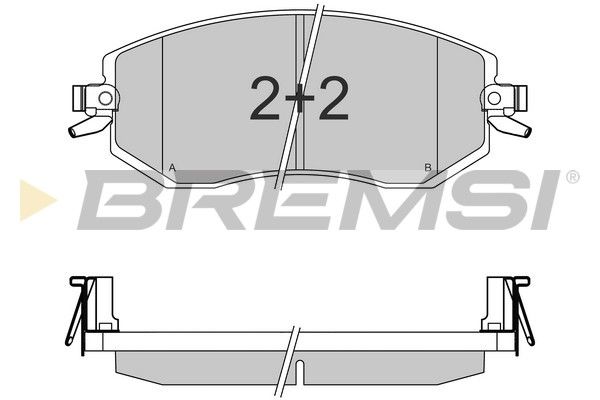 BREMSI Piduriklotsi komplekt,ketaspidur BP3570