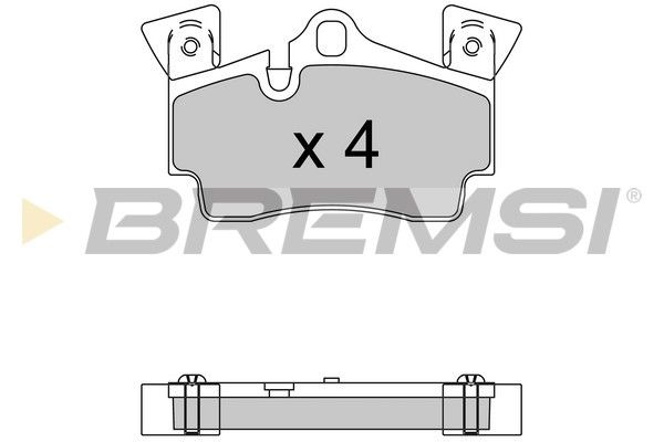 BREMSI Комплект тормозных колодок, дисковый тормоз BP3574