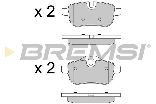 BREMSI Комплект тормозных колодок, дисковый тормоз BP3581