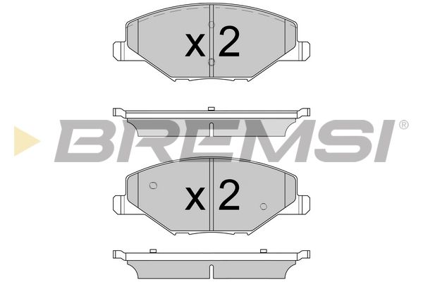BREMSI Комплект тормозных колодок, дисковый тормоз BP3591