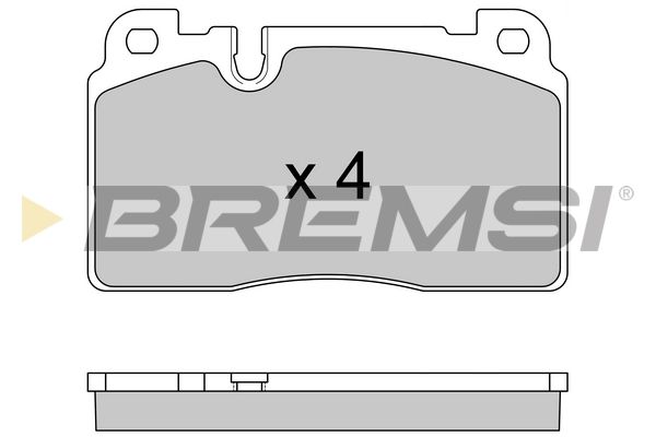 BREMSI Piduriklotsi komplekt,ketaspidur BP3592