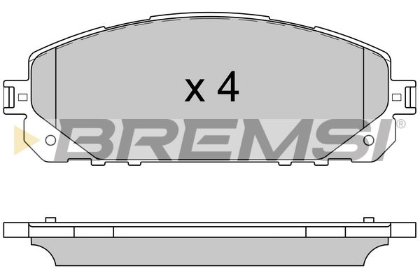 BREMSI Комплект тормозных колодок, дисковый тормоз BP3605