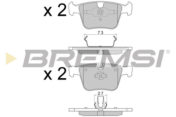 BREMSI Piduriklotsi komplekt,ketaspidur BP3610