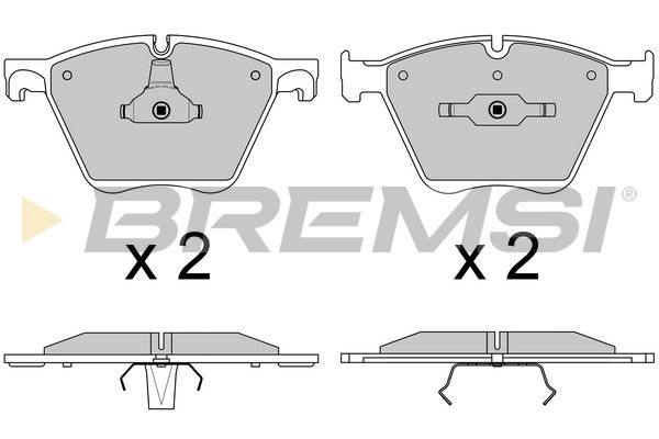 BREMSI Комплект тормозных колодок, дисковый тормоз BP3615