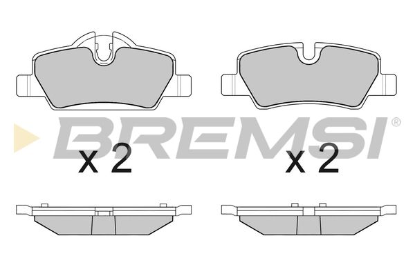 BREMSI Комплект тормозных колодок, дисковый тормоз BP3632