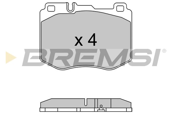 BREMSI Комплект тормозных колодок, дисковый тормоз BP3634
