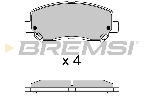 BREMSI Комплект тормозных колодок, дисковый тормоз BP3635
