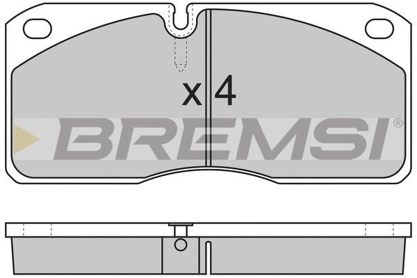 BREMSI Комплект тормозных колодок, дисковый тормоз BP7258