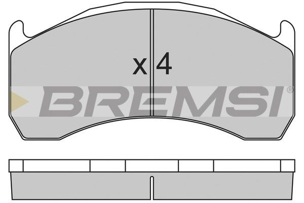 BREMSI Комплект тормозных колодок, дисковый тормоз BP7320