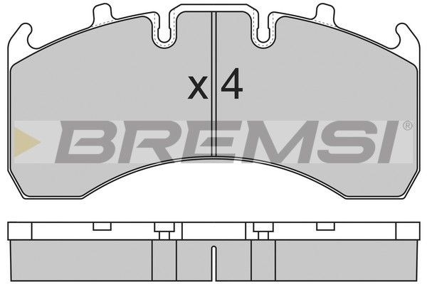 BREMSI Piduriklotsi komplekt,ketaspidur BP7323