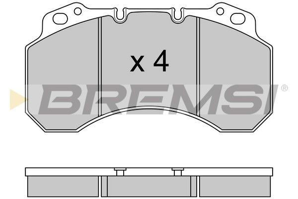 BREMSI Комплект тормозных колодок, дисковый тормоз BP7331