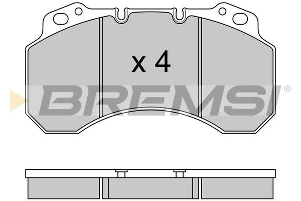 BREMSI Piduriklotsi komplekt,ketaspidur BP7331