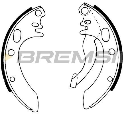 BREMSI Piduriklotside komplekt GF0013