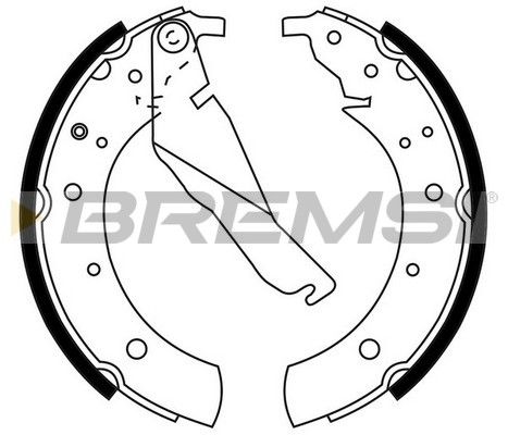 BREMSI Комплект тормозных колодок GF0075