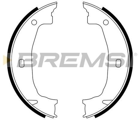 BREMSI Piduriklotside komplekt,seisupidur GF0079