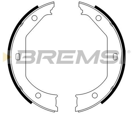 BREMSI Piduriklotside komplekt,seisupidur GF0080