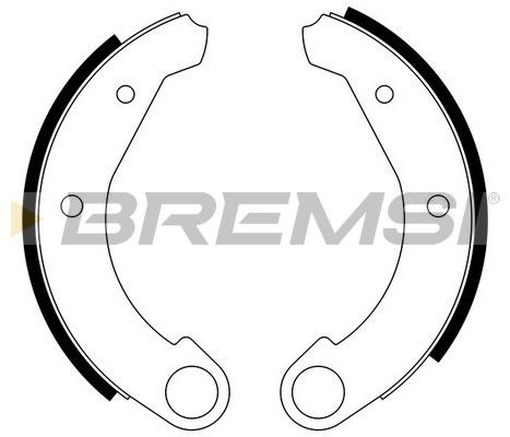 BREMSI Комплект тормозных колодок GF0092