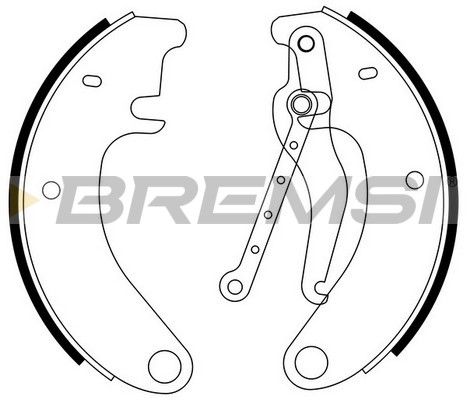 BREMSI Piduriklotside komplekt GF0093