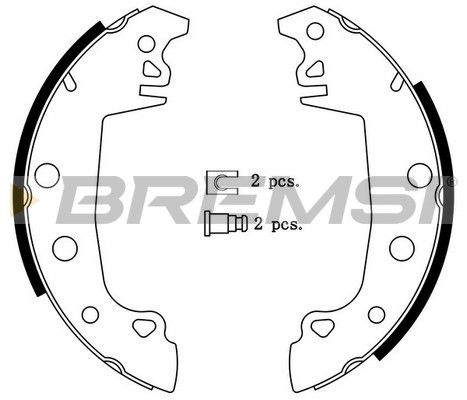 BREMSI Комплект тормозных колодок GF0104