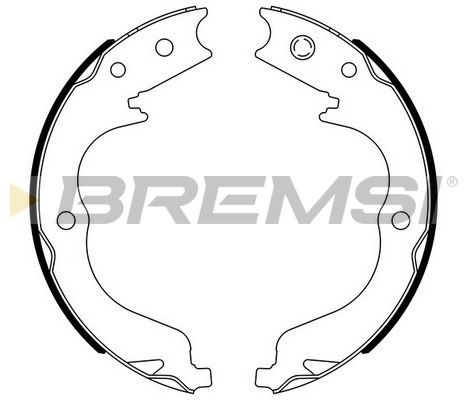 BREMSI Piduriklotside komplekt,seisupidur GF0109