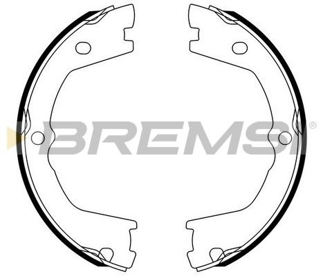 BREMSI Комплект тормозных колодок, стояночная тормозная с GF0142