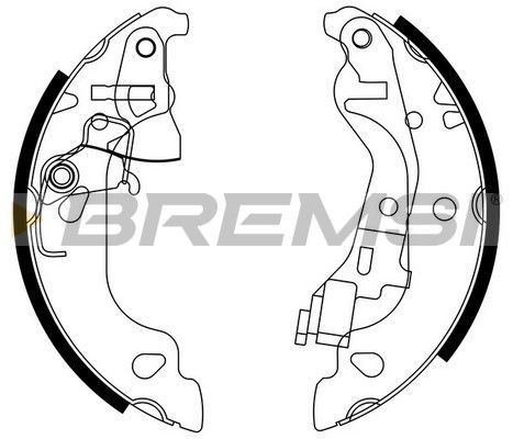 BREMSI Piduriklotside komplekt GF0155