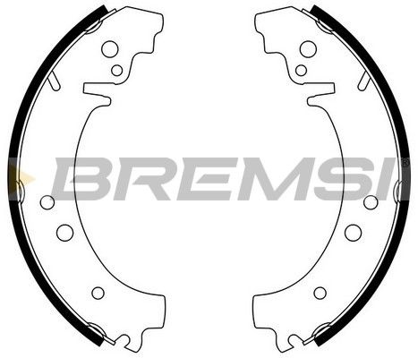 BREMSI Комплект тормозных колодок GF0160