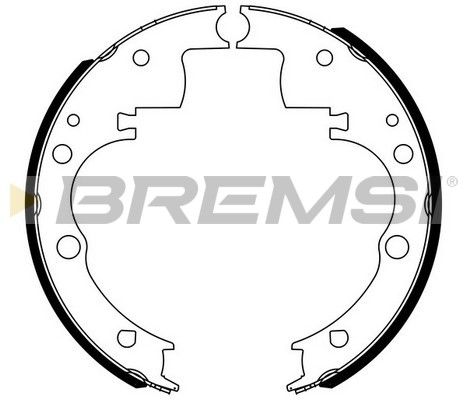 BREMSI Комплект тормозных колодок GF0166