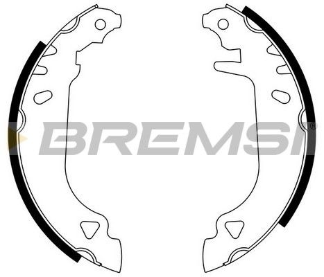 BREMSI Piduriklotside komplekt GF0168