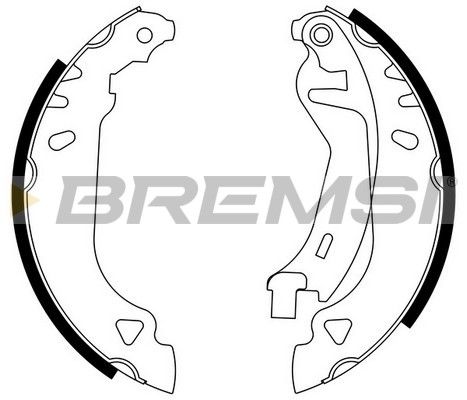 BREMSI Комплект тормозных колодок GF0169