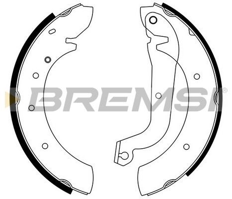 BREMSI Комплект тормозных колодок GF0172