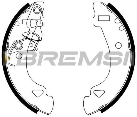 BREMSI Комплект тормозных колодок GF0173