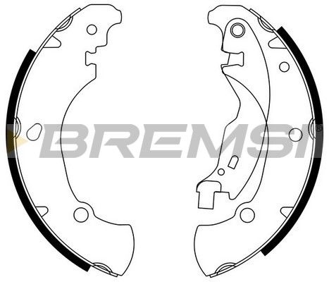 BREMSI Комплект тормозных колодок GF0180