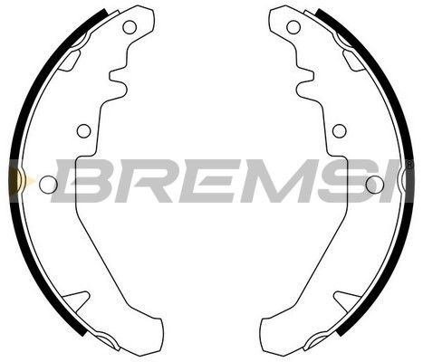 BREMSI Piduriklotside komplekt GF0182