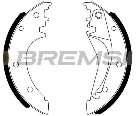 BREMSI Комплект тормозных колодок GF0185