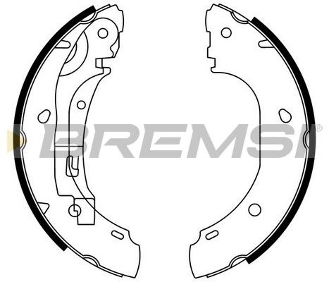 BREMSI Комплект тормозных колодок GF0186