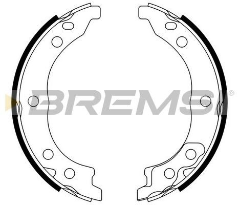 BREMSI Piduriklotside komplekt,seisupidur GF0187