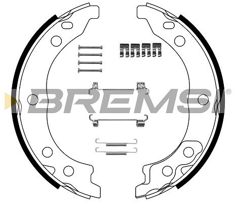 BREMSI Piduriklotside komplekt,seisupidur GF0187-1