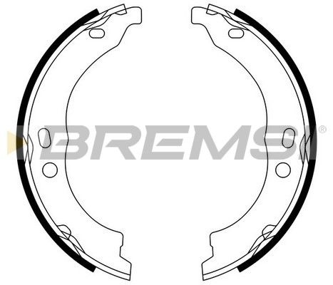 BREMSI Piduriklotside komplekt,seisupidur GF0188