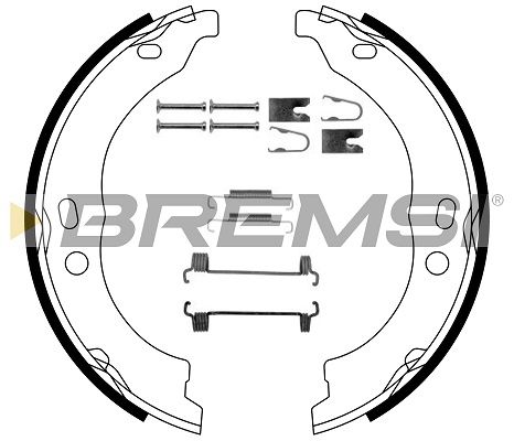 BREMSI Комплект тормозных колодок, стояночная тормозная с GF0188-1