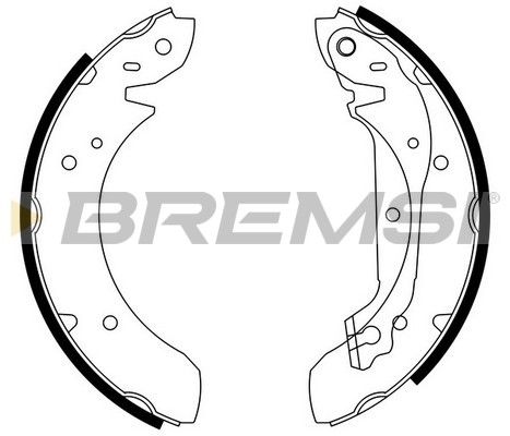 BREMSI Комплект тормозных колодок GF0195